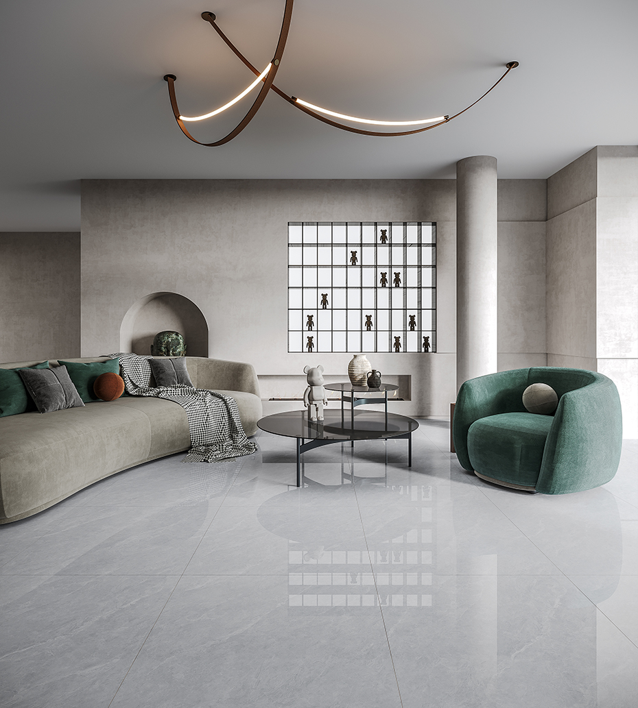 A88055-工業(yè)風(fēng)LOFT簡(jiǎn)約客廳地面效果