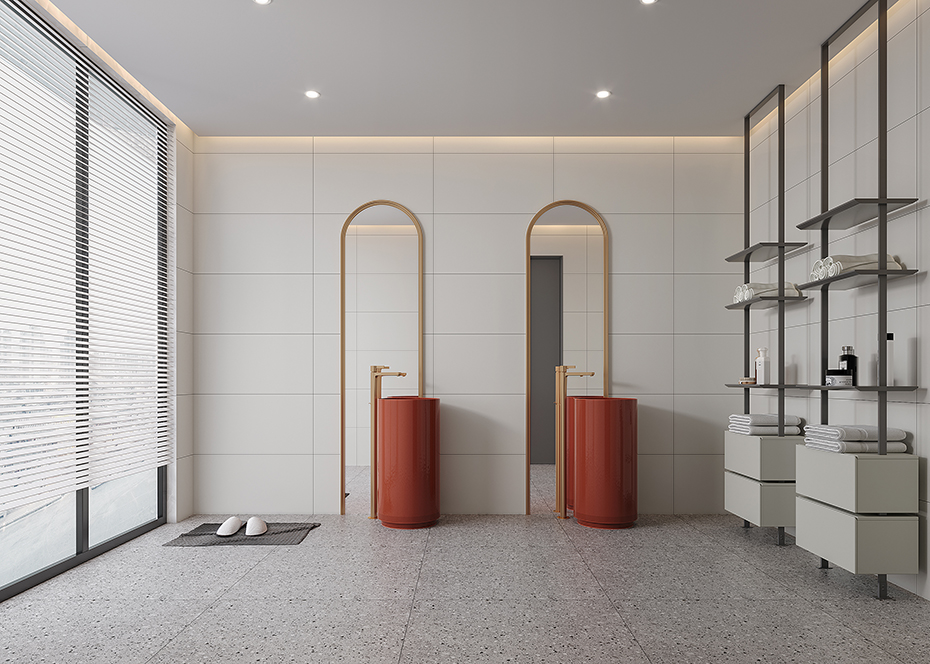 A84R960+A88508BY--天鵝絨瓷磚效果圖